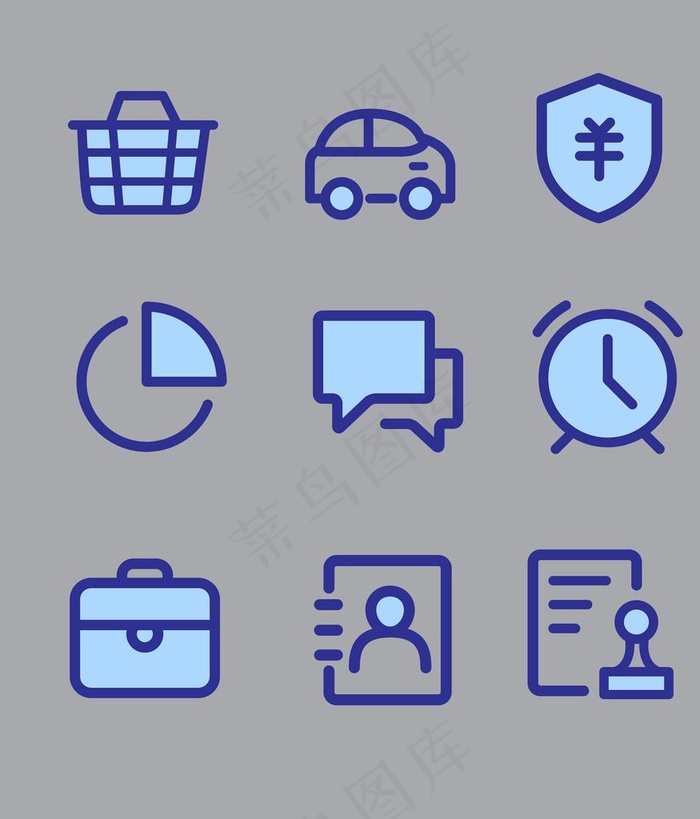 包包闹钟矢量小图标图片epsai矢量模版下载