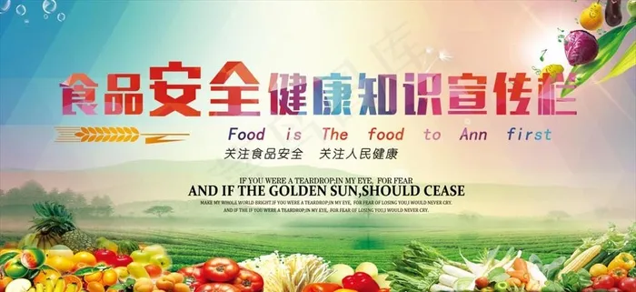 食品安全宣传栏广告海报背景底纹图片
