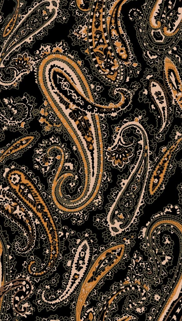 腰果数码印花民族图案图片