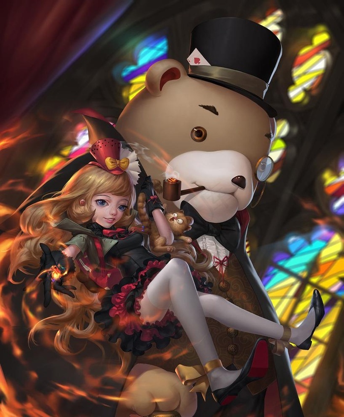 英雄联盟lol火女手绘壁纸图片