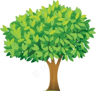 卡通小花草树图片5906x3543dpi300psd模版下载