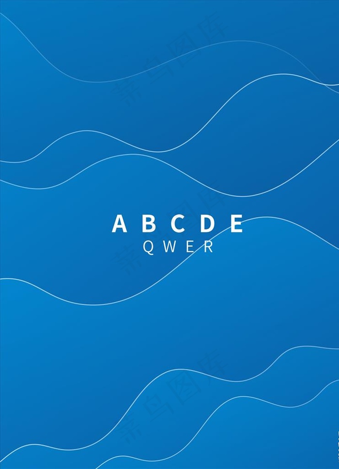 蓝色大气背景素材图片cdr矢量模版下载