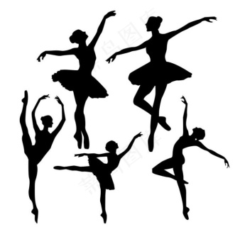tif芭蕾装饰画图片免费格式: psd舞蹈剪影图片免费格式: psd芭蕾舞