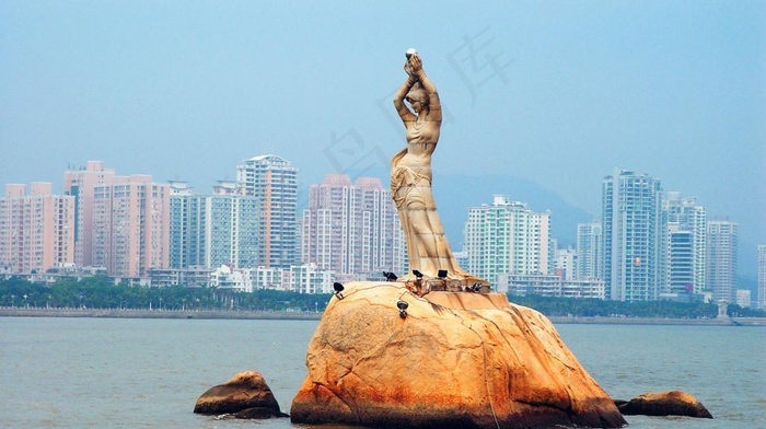 珠海渔女像图片