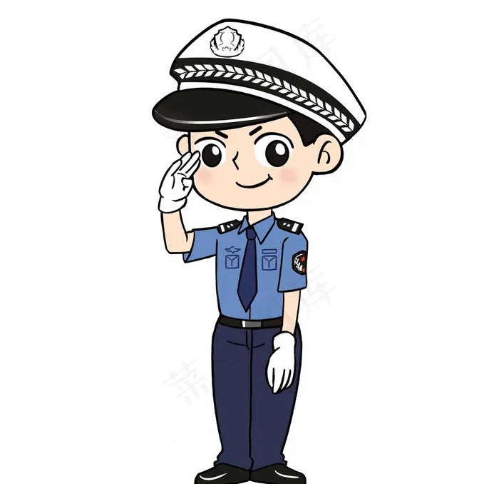 卡通警察图片