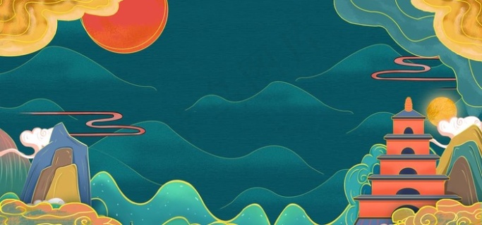 古风财神国潮背景1920900pxpsd模版下载