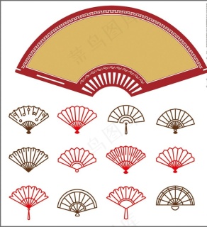 扇形展板图片400x300cdr矢量模版下载