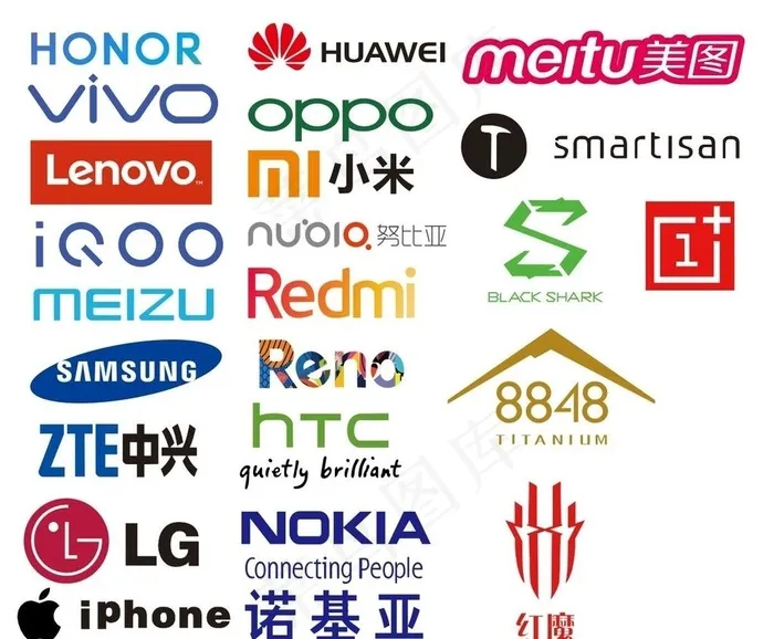 手机品牌logo大全图片