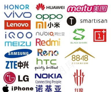 手机品牌logo图片0x0cdr矢量模版下载
