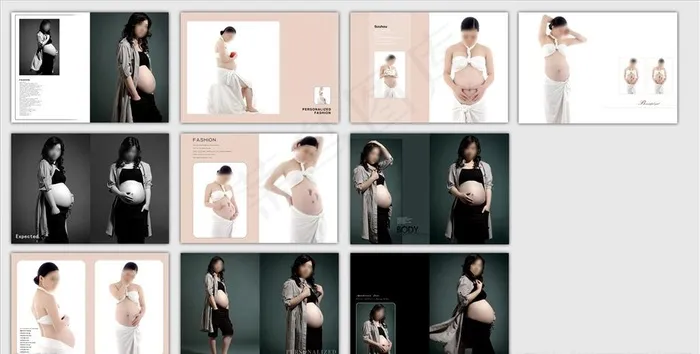 孕妇相册影楼模板图片