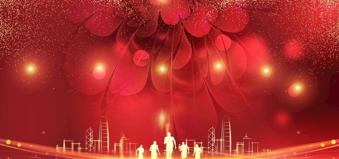 红色热烈欢迎展板背景图片cdr矢量模版下载