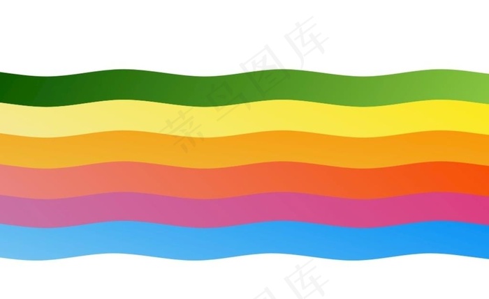 曲线弯曲彩虹色矢量图cdr素材图片cdr矢量模版下载