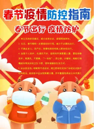 春节疫情防控小报图片预览图