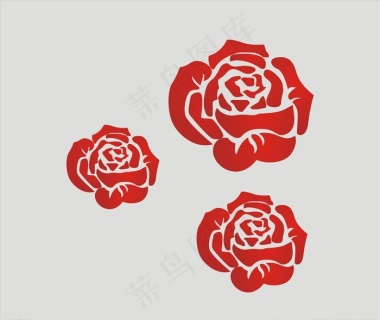 玫瑰花矢量图片cdr矢量模版下载