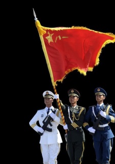 国庆节三军仪仗队天安门前敬礼3545x5315dpi300psd模版下载