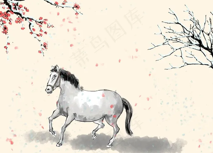 春节喜庆2021工笔画背景图片