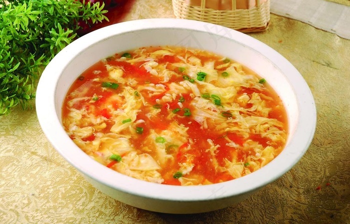 番茄鸡蛋汤 西红柿鸡蛋汤图片 - 菜鸟图库