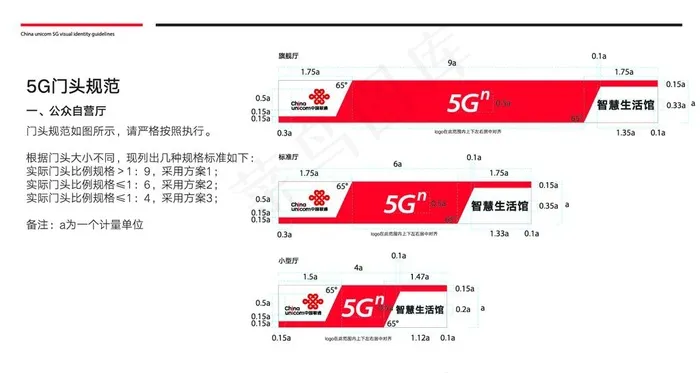 联通5G 门头 标准 SI手册图片