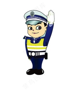 交警制度图片cdr矢量模版下载