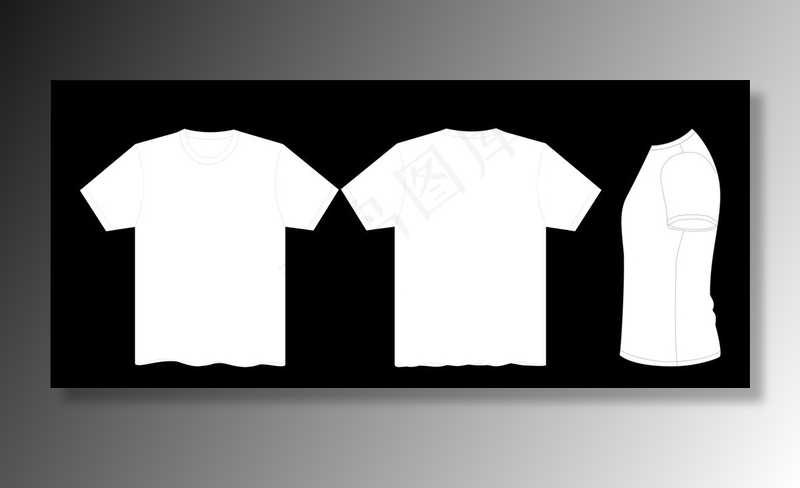 空白衣服设计模板图片cdr矢量模版下载