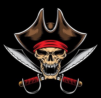 海盗骷髅纹身图片