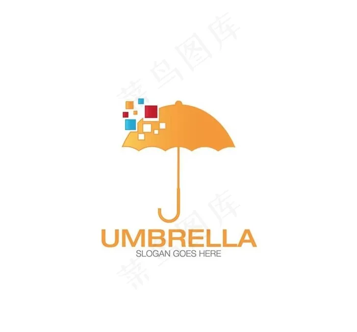 logo  雨伞 清新 积极图片