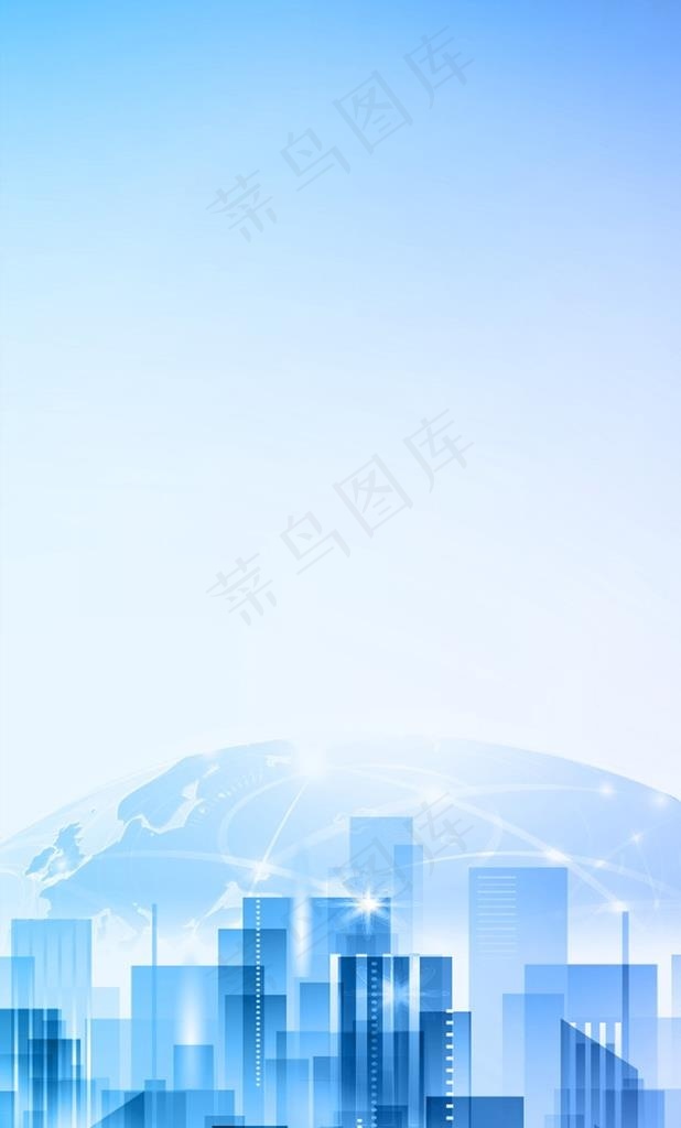 蓝色商务背景图片 - 菜鸟图库