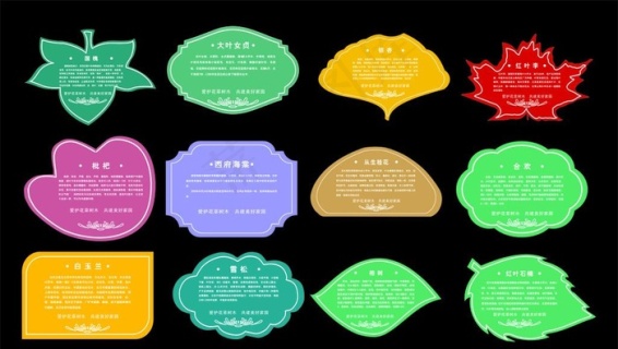 植物简介牌树木简介牌树木名图片cdr矢量模版下载