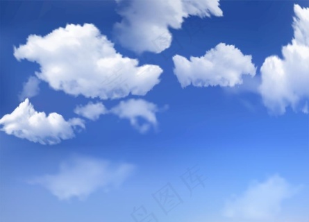 蓝天白云背景墙图片