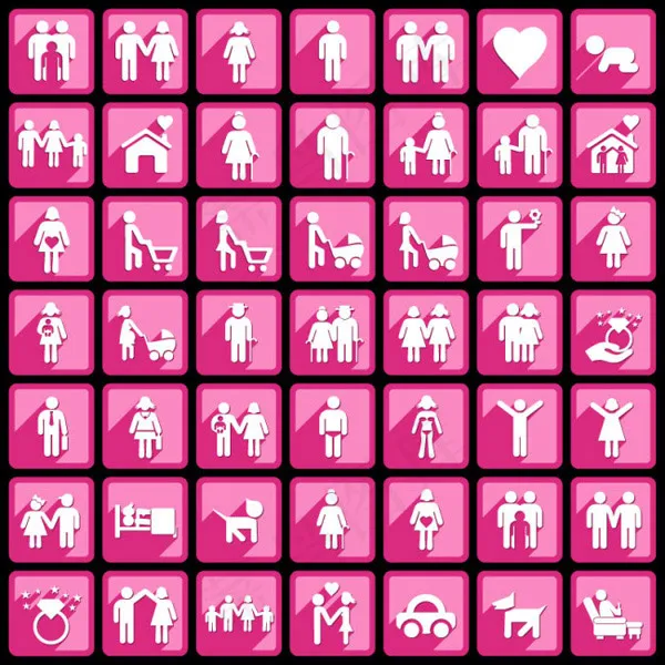 粉色人物图标