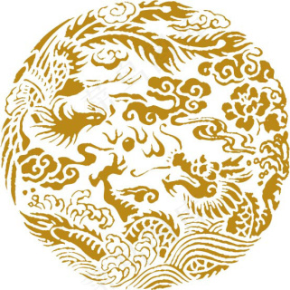 龙凤图案模板epsai矢量模版下载
