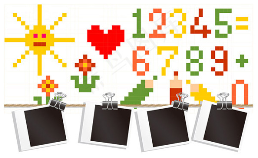 矢量宝丽莱照片ai矢量模版下载