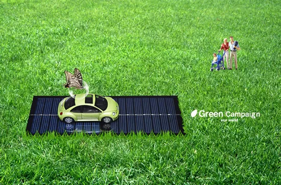 绿色生活汽车广告