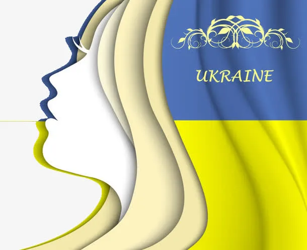 乌克兰女子侧脸免抠