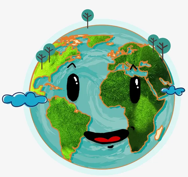 绿色世界地球日背景装饰
