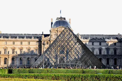 古典主义建筑巴黎卢浮宫免抠图免抠