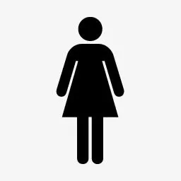女厕所标识图标免抠