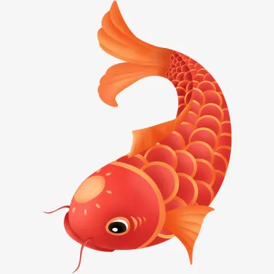 手绘国朝锦鲤鱼免抠手绘卡通手绘元素