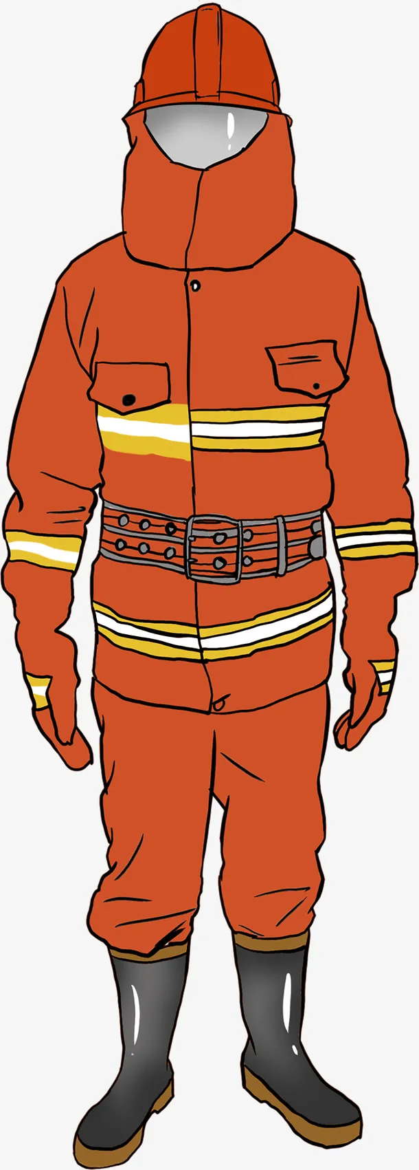 救火英雄消防员元素免抠