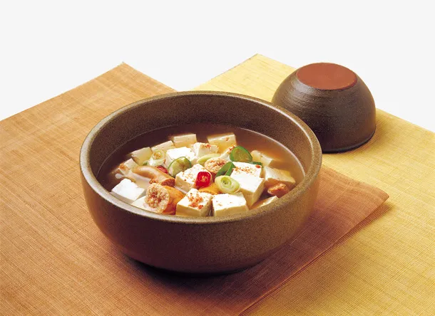 韩式料理嫩豆腐汤免抠