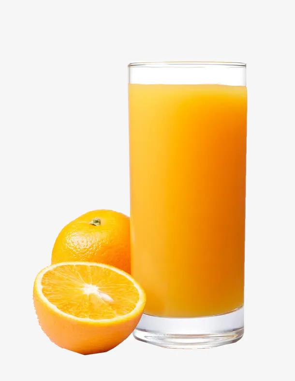 新鲜橙子汁免抠
