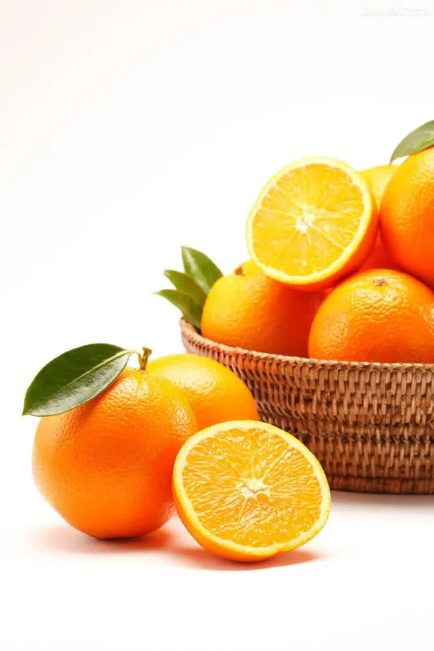 橙子水果切面生鲜免抠