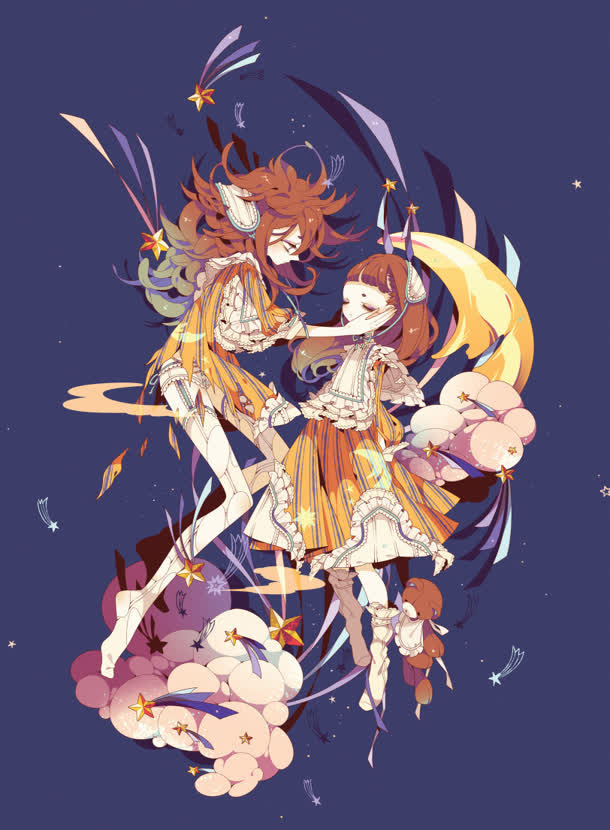 扁平风格手绘人物漫画免抠背景卡通手绘元素