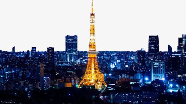 东京塔夜景免抠