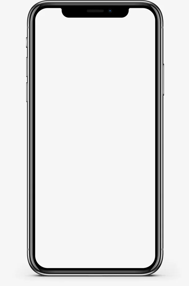 苹果X手机框架Iphone屏幕挖空透明免抠