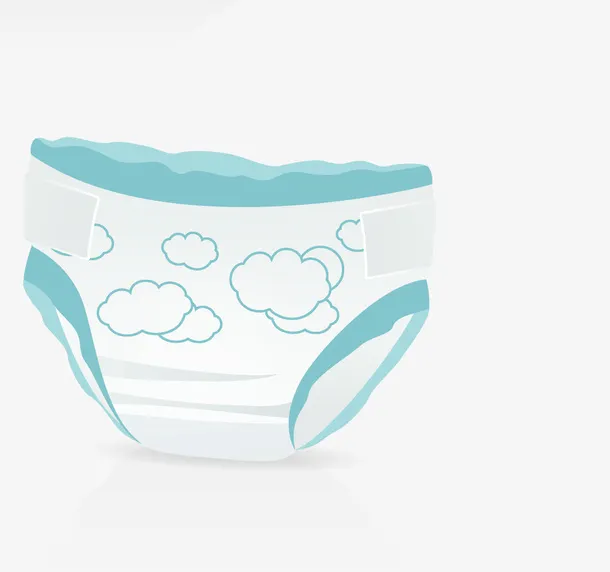 云朵图案的宝宝纸尿裤免抠