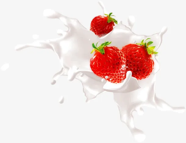 草莓牛奶免抠