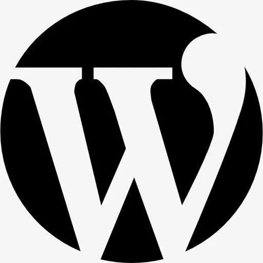 WordPress的标志的一封信在一个圆圈图标免抠