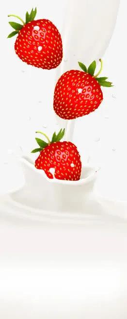草莓牛奶免抠