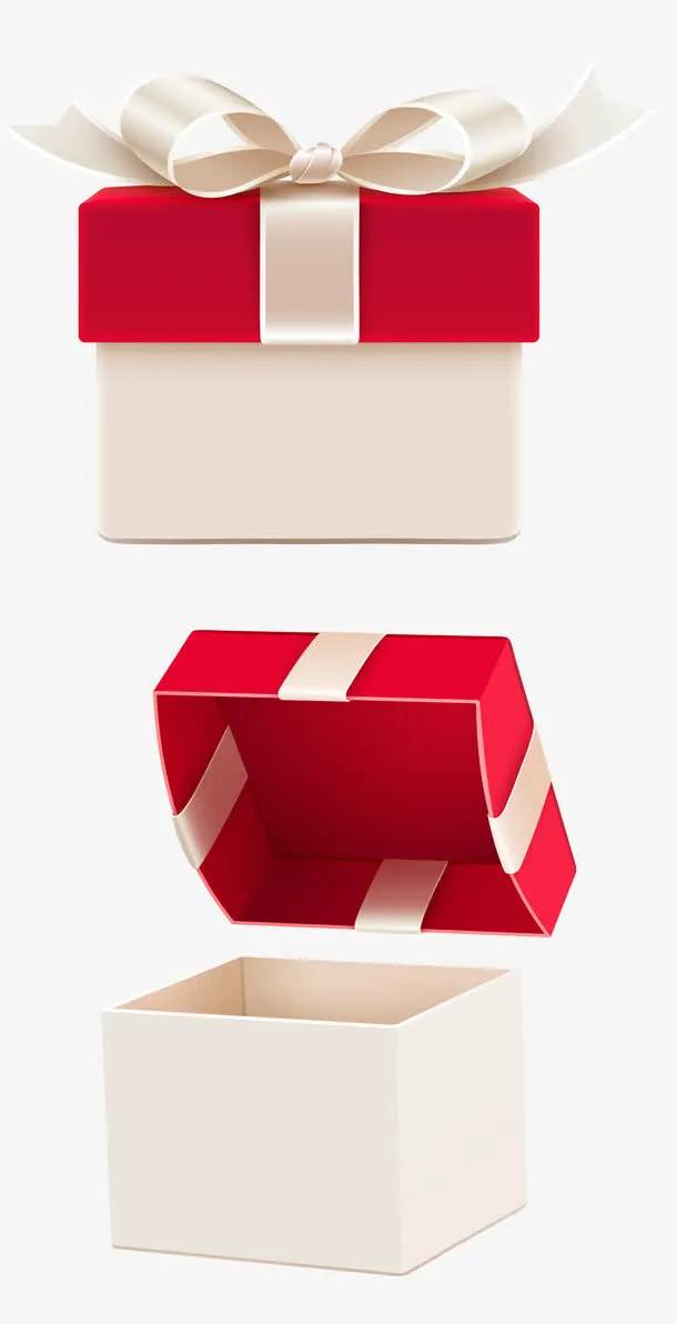 创意合成礼盒包装质感免抠